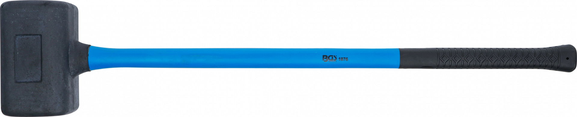 BGS Technic 9-1876 gumikalapács, acélsörétes, fekete, 105x105 mm, 4500 g termék fő termékképe