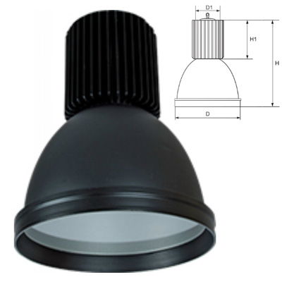 Elmark LED csarnokvilágító lámpatest, fekete, 2400 lm, 5500 K, 30 W termék fő termékképe