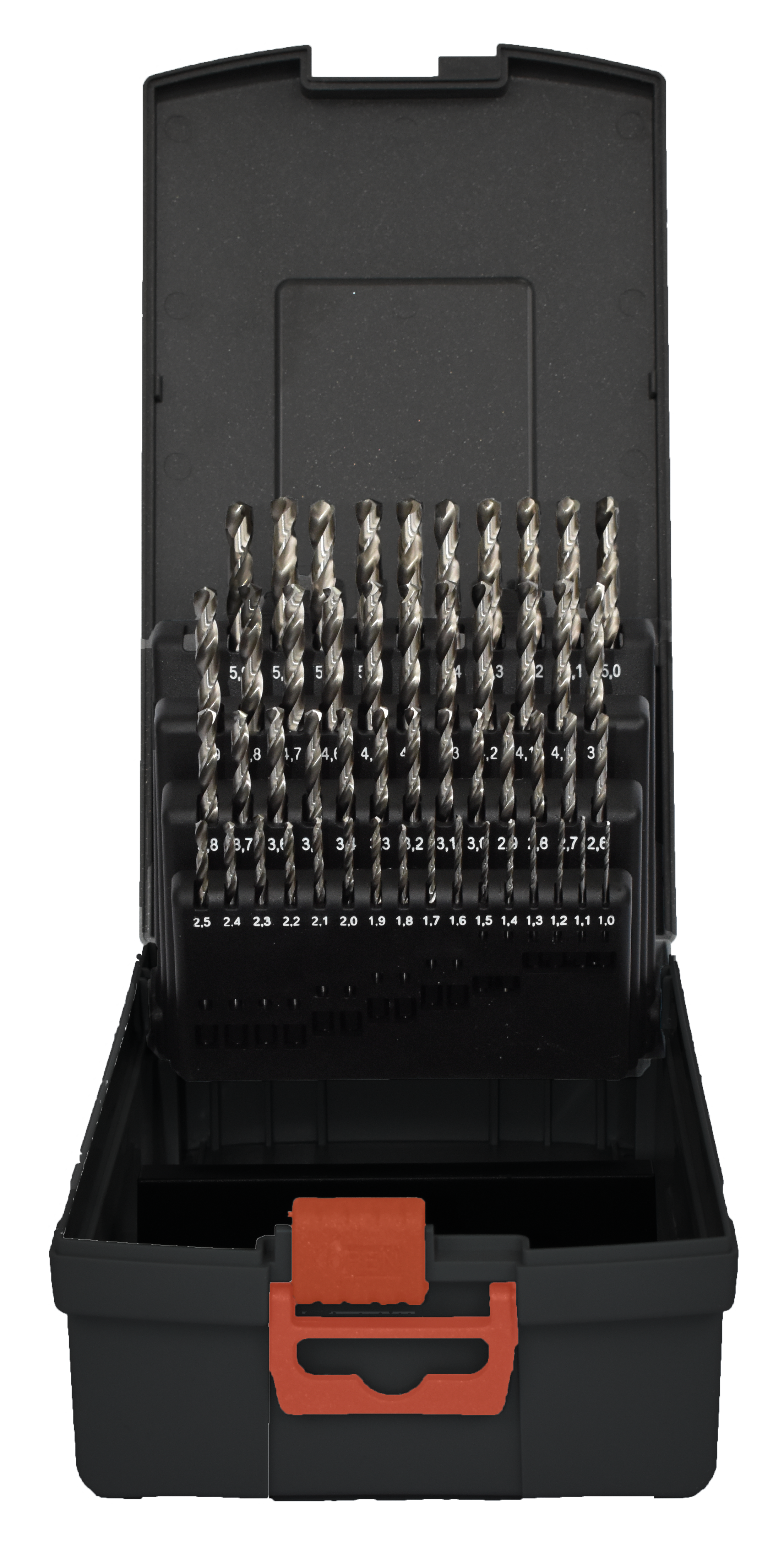 Abraboro HSS-GS 50 részes fémfúró készlet, műanyag dobozban termék fő termékképe