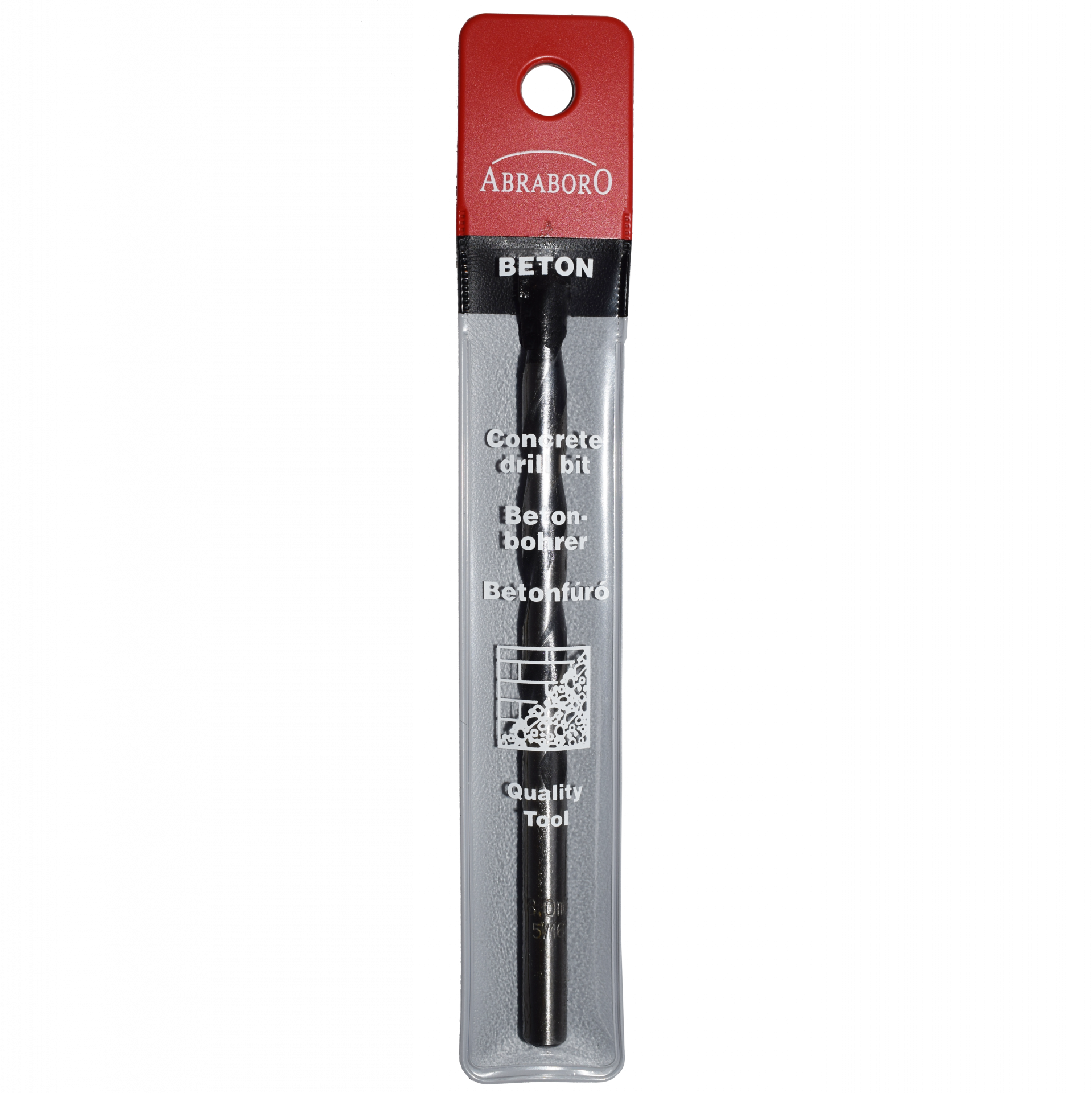 Abraboro 10 x 120 / 80 mm Standard hengeres szárú betonfúró tasakban termék fő termékképe
