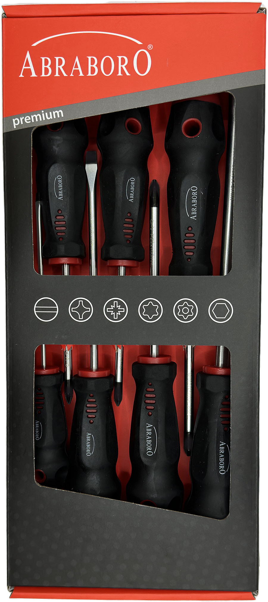 Abraboro T2 Black line csavarhúzó készlet, 7 részes termék fő termékképe