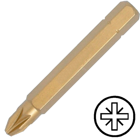 KENNEDY No.3 pozidriv titán csavarhúzó bit 1/4" hatszög illesztéssel, 50 mm termék fő termékképe