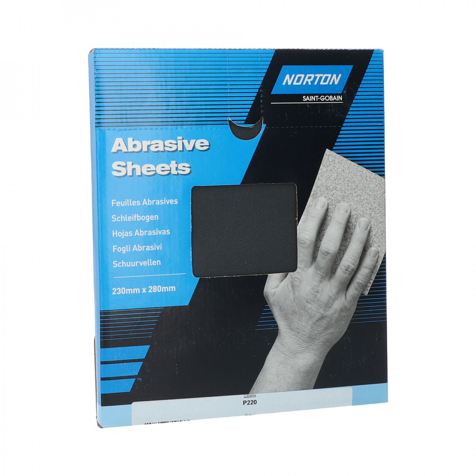 Norton T489 vízálló csiszolópapír 230x280mm P220, 50 db/csomag termék fő termékképe