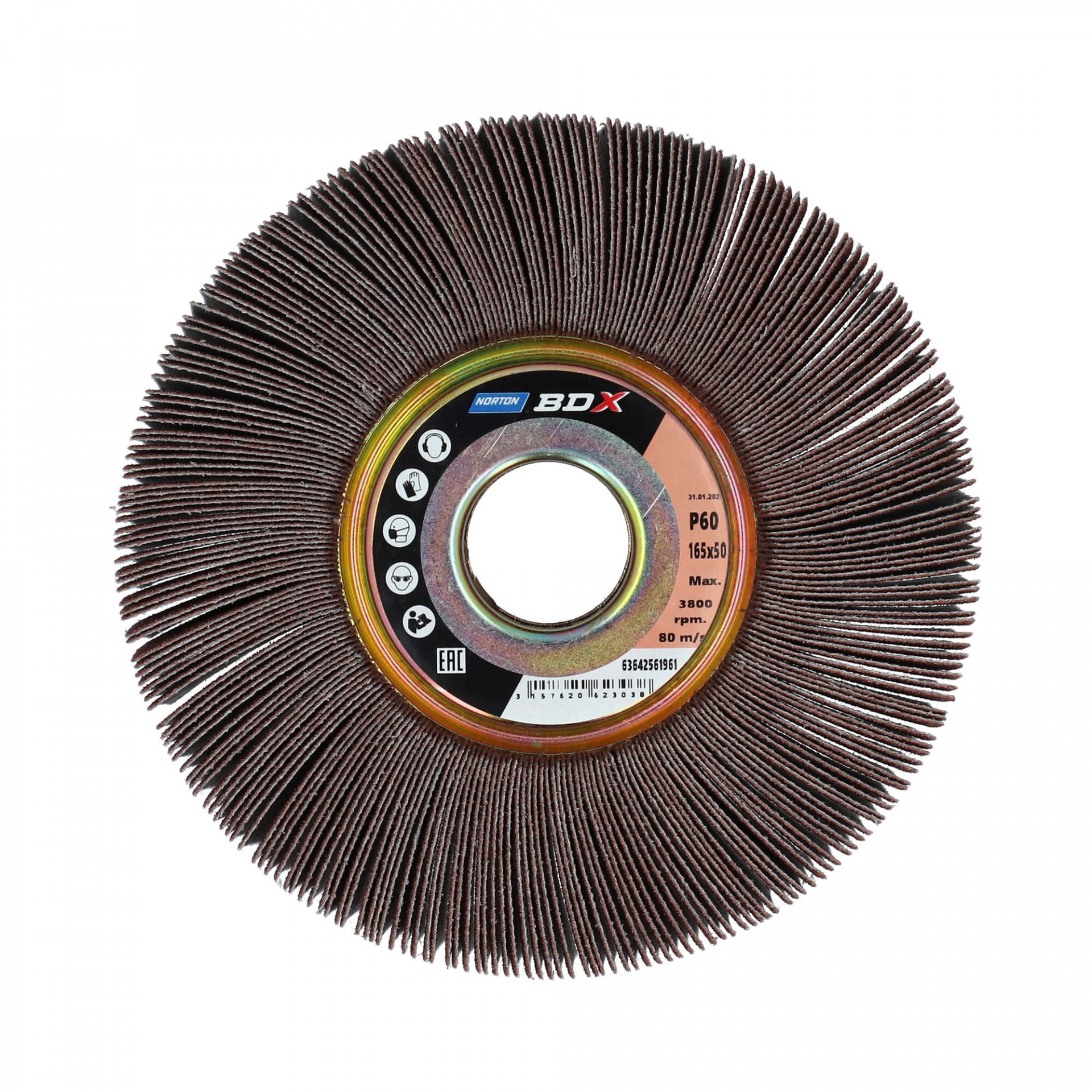 Norton R207Plus szaturnusz lamellás csiszolókorong Ø165x50x32mm P60 termék fő termékképe