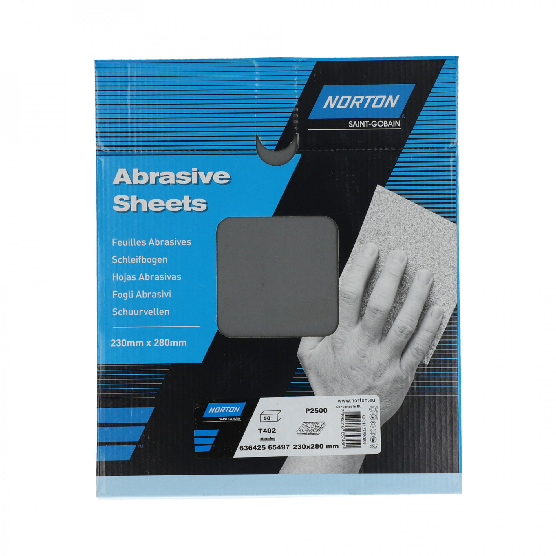 Norton Black Ice T417 vízálló csiszolópapír 230x280mm P2500, 50db/csomag termék fő termékképe