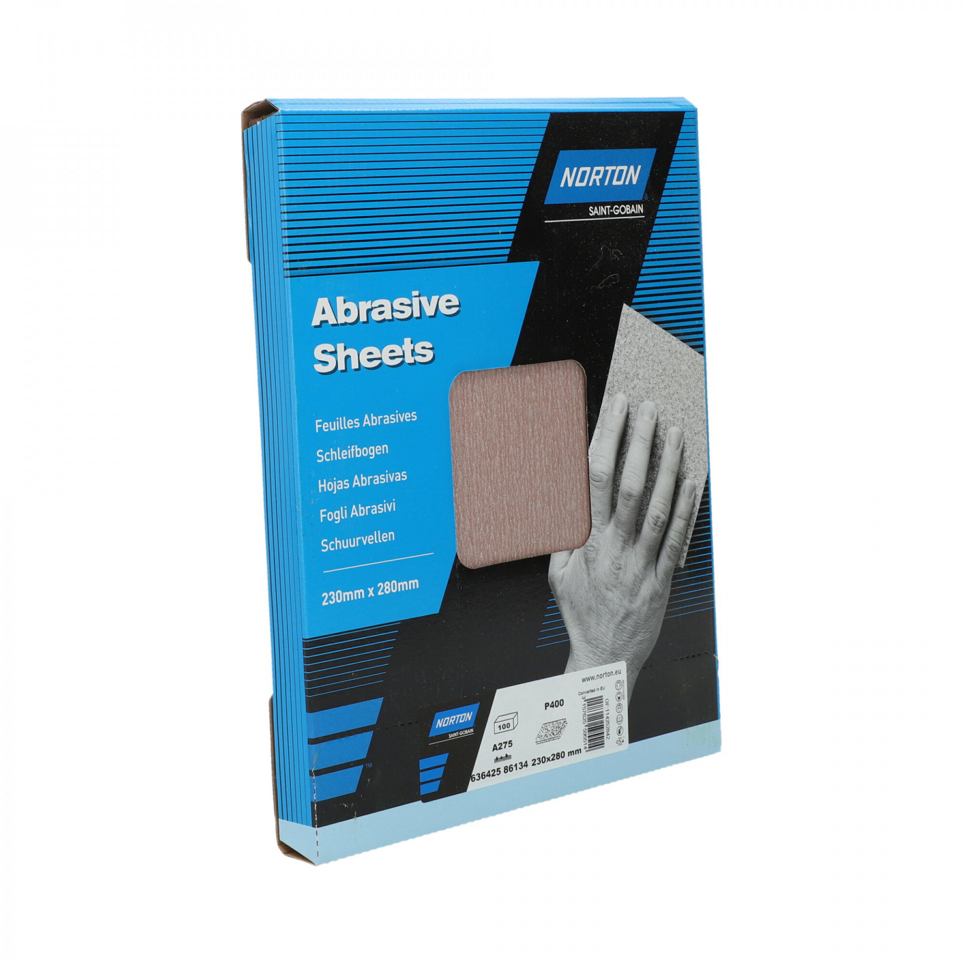 Norton Pro A275 No-Fil® csiszolópapír 230x280mm P400, 100 db/csomag termék fő termékképe