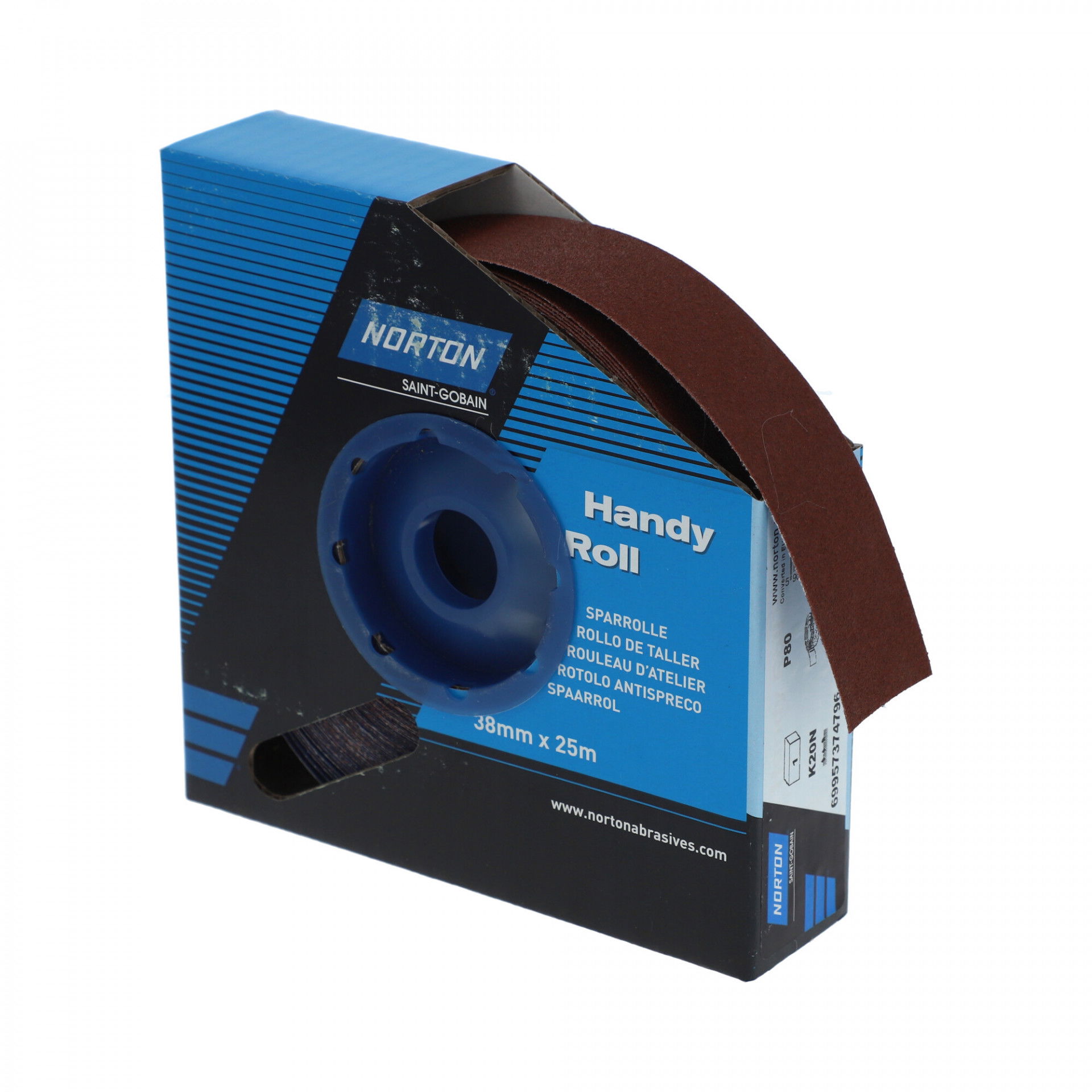 Norton K20N csiszolóvászon műhelytekercs 38mmx25m P80 termék fő termékképe