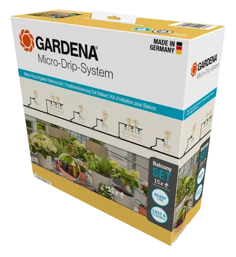 Gardena Micro-Drip-System csepegtető öntözés készlet cserepes növényekhez, S méret (15 növényhez) termék fő termékképe