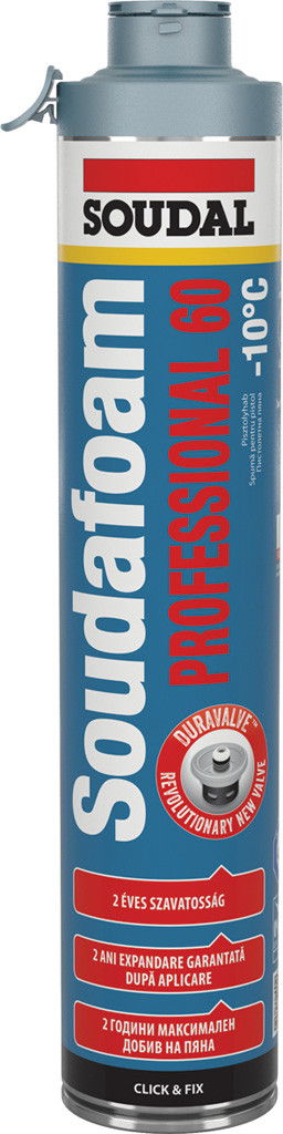 Soudal Soudafoam Professional 60 téli pisztolyhab (click), 750 ml termék fő termékképe