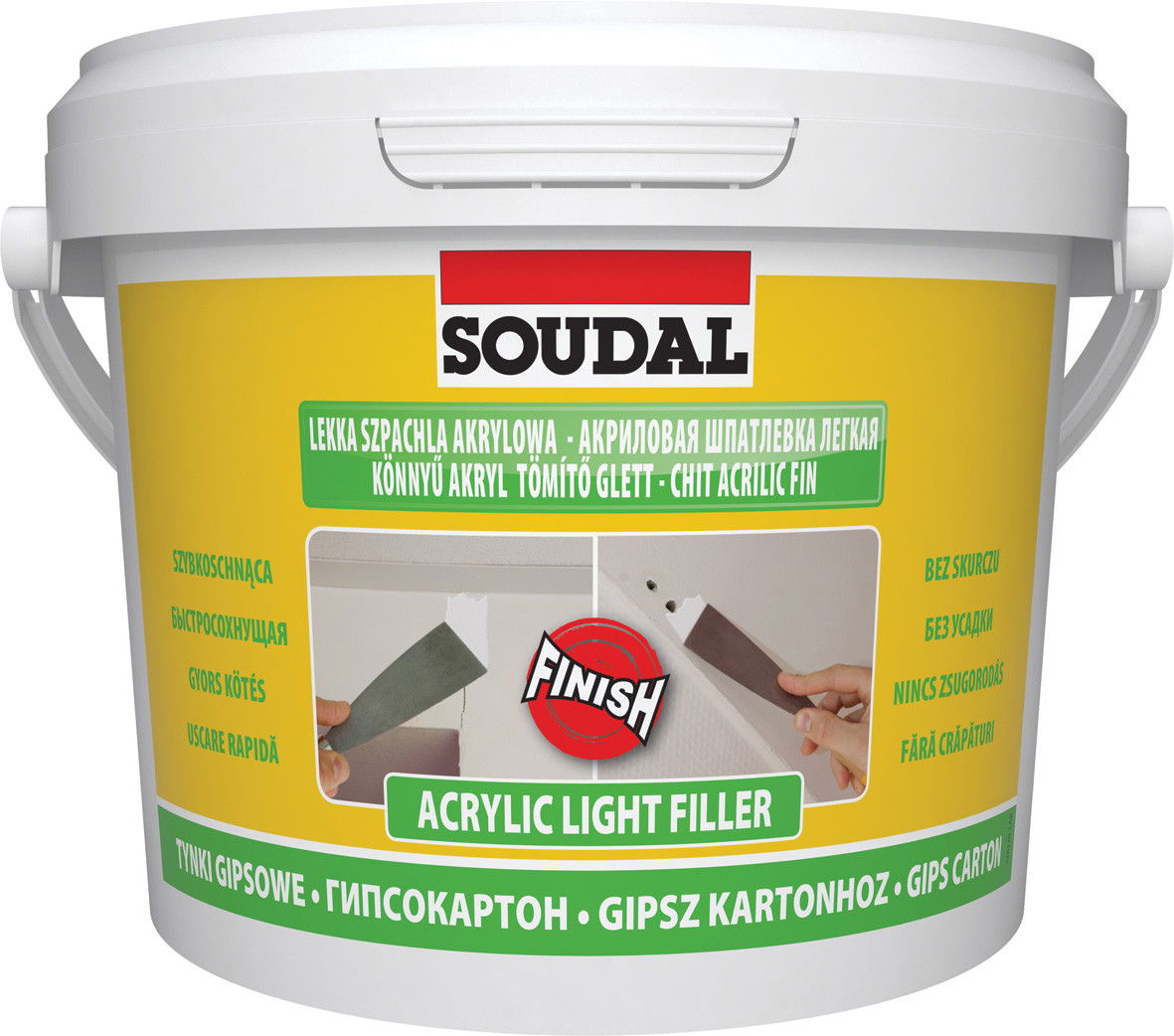 Soudal Soudafill Light akril tömítő, 2.5 l termék fő termékképe