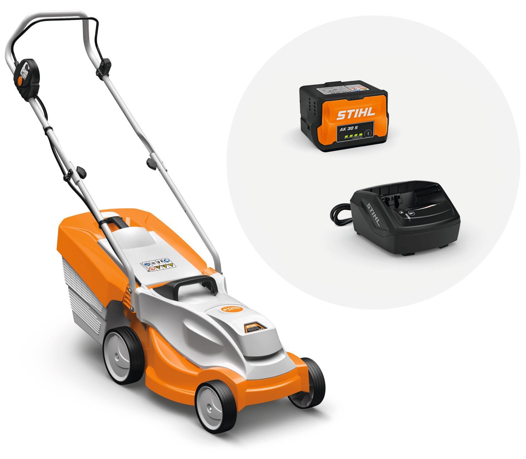 STIHL RMA 235 akkumulátoros fűnyíró (1 x 5.0 Ah Li-ion akkuval) termék fő termékképe