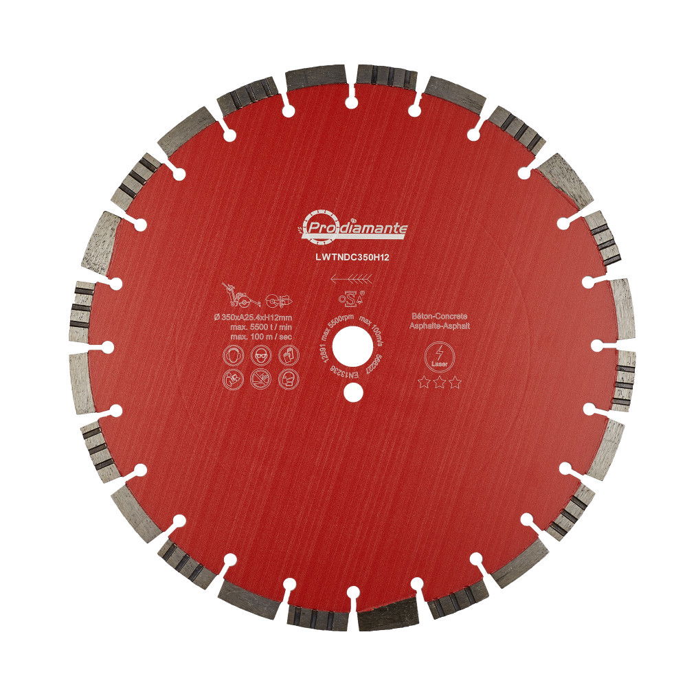 Prodiamante LWTNDC350H12 aszfalt-beton vágókorong Ø350mm termék fő termékképe