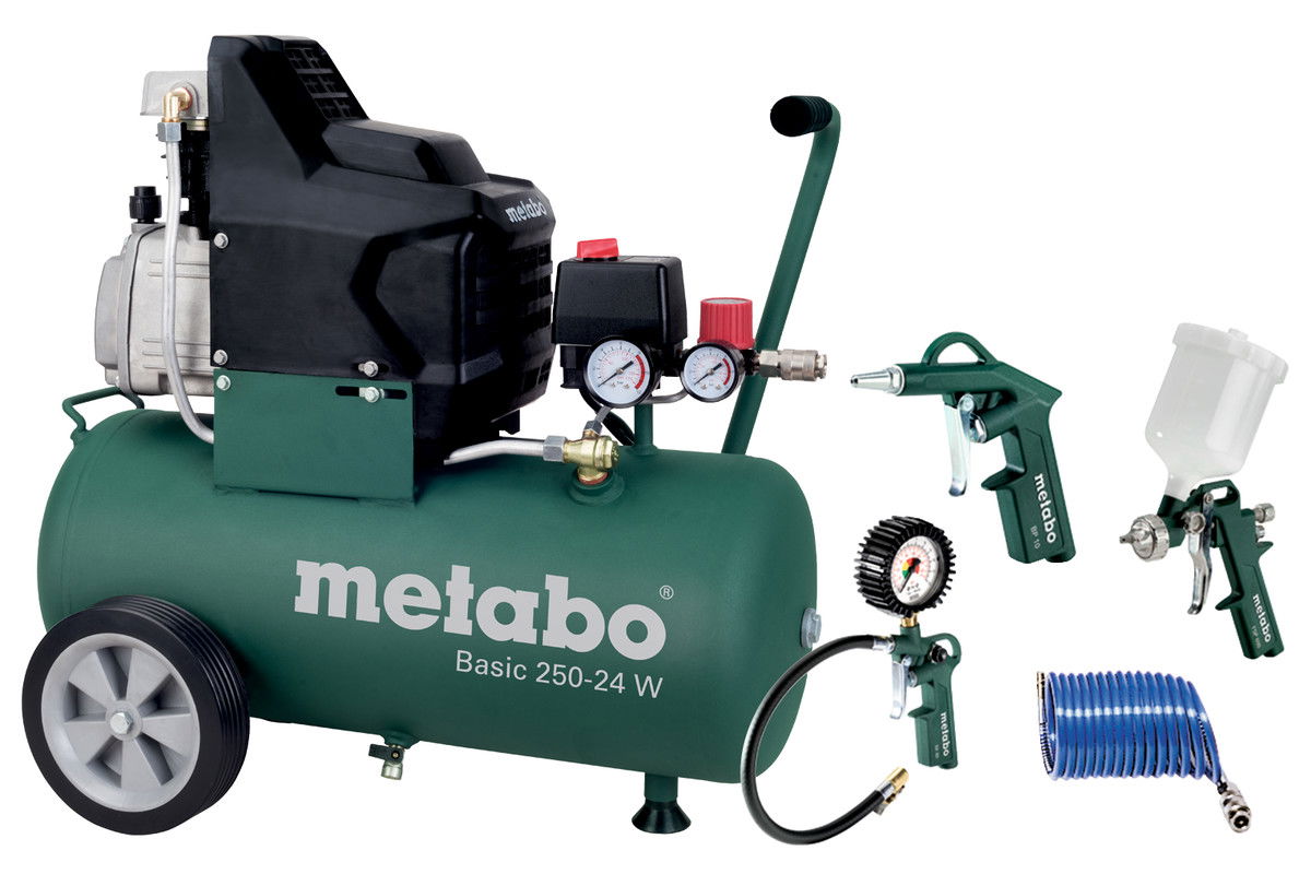 METABO BASIC 250-24 W SET kompresszor + LPZ 4 készlet termék fő termékképe