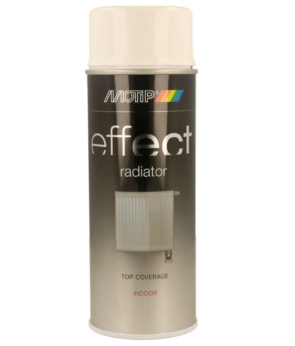 Motip DECO EFFECT 110 °C-ig hőálló radiátor festék spray, fényes fehér, 400 ml termék fő termékképe
