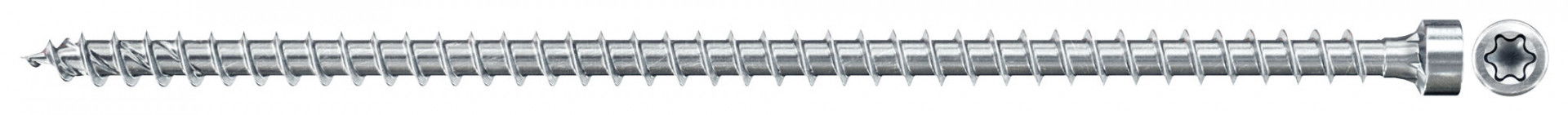 Fischer FPF II CHTF 10.0 x 550 BC 25 hengeres fejű, kékre horganyzott, végigmenetes szerkezetépítő csavar TX behajtással, 25 db/csomag termék fő termékképe