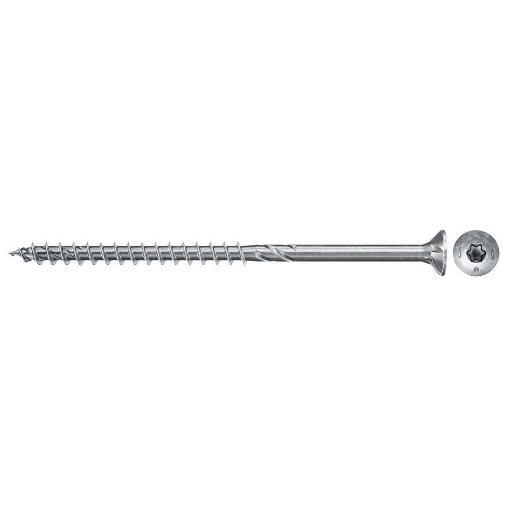 Fischer FPF II CTP 6.0 x 260 BC 50 süllyesztett fejű, kékre horganyzott forgácslapcsavar részmenettel, TX behajtással, 50 db/csomag termék fő termékképe