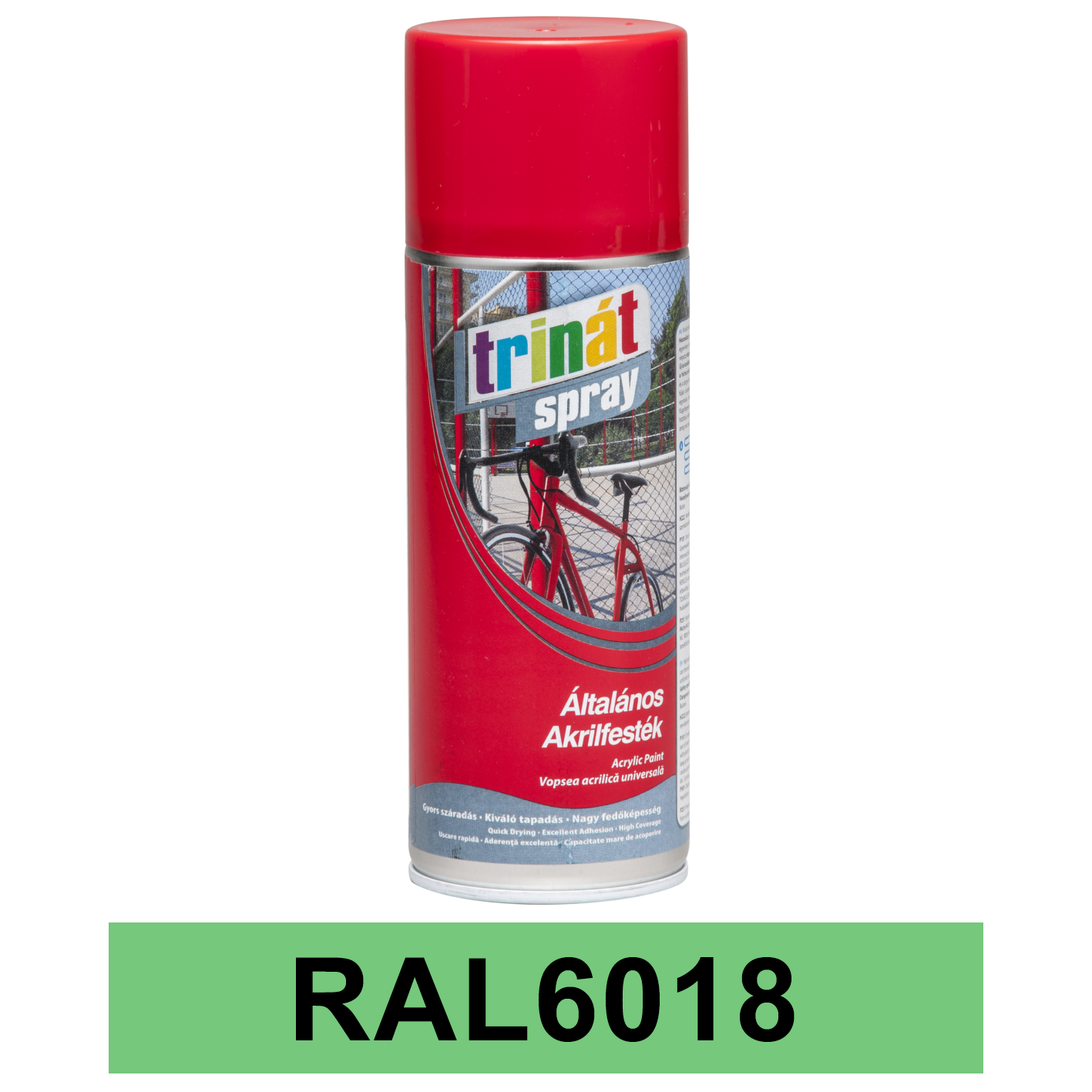 Trinát Általános akrilfesték spray, RAL6018, 400 ml termék fő termékképe